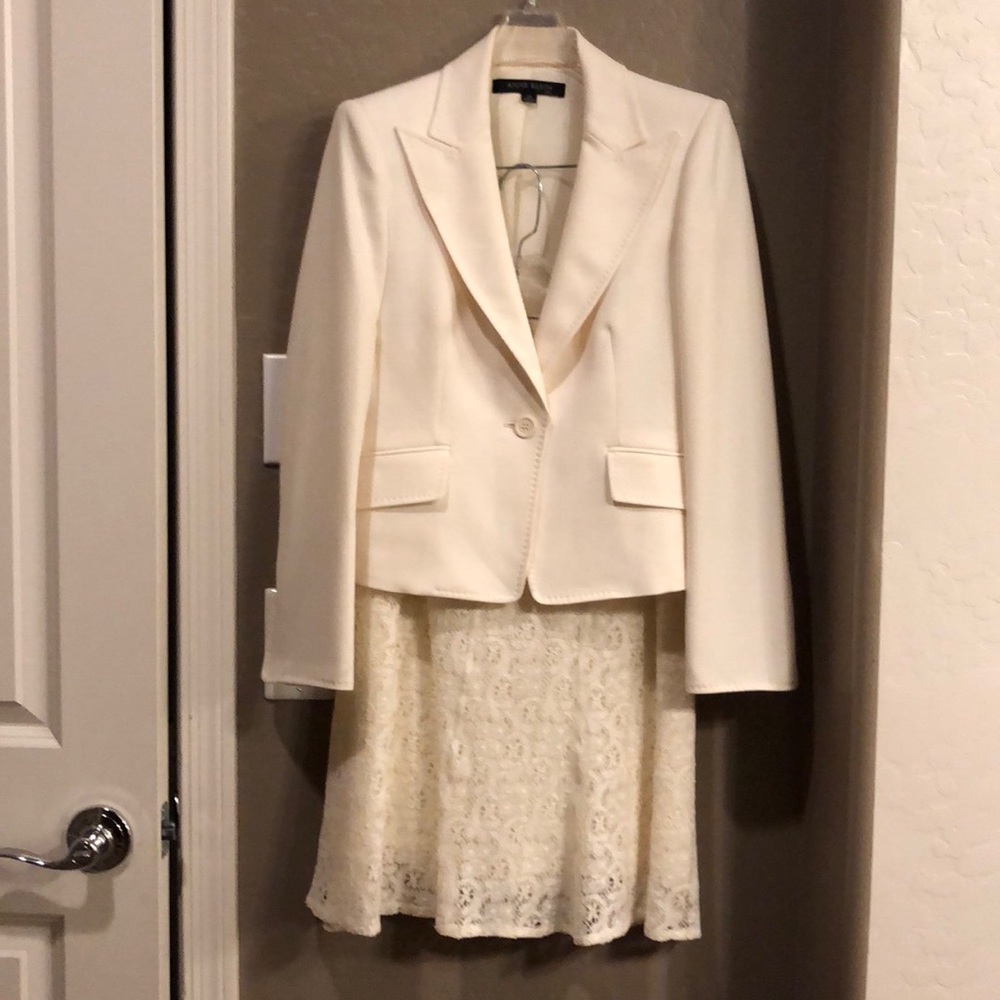 Anne Klein Cream Dress Suit